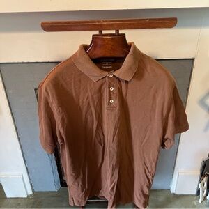 St. John's Bay Brown Polo Shirt Classic Design
